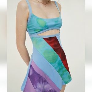 Cider 13 going on 30 Multicolor Cut-out Dress